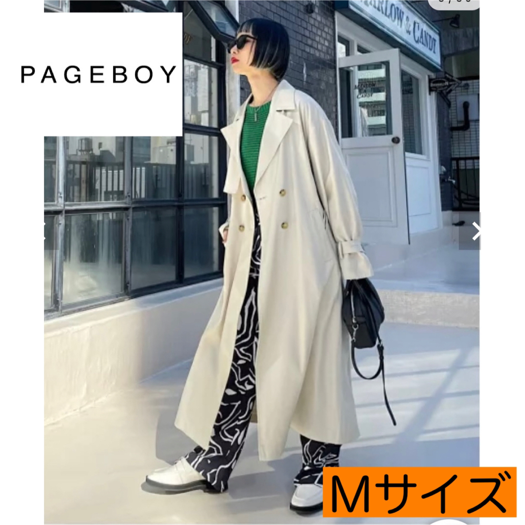 PAGEBOY(ページボーイ)の《PAGEBOY》テンセルスマートトレンチコート トレンチ エクリュ Mサイズ レディースのジャケット/アウター(トレンチコート)の商品写真