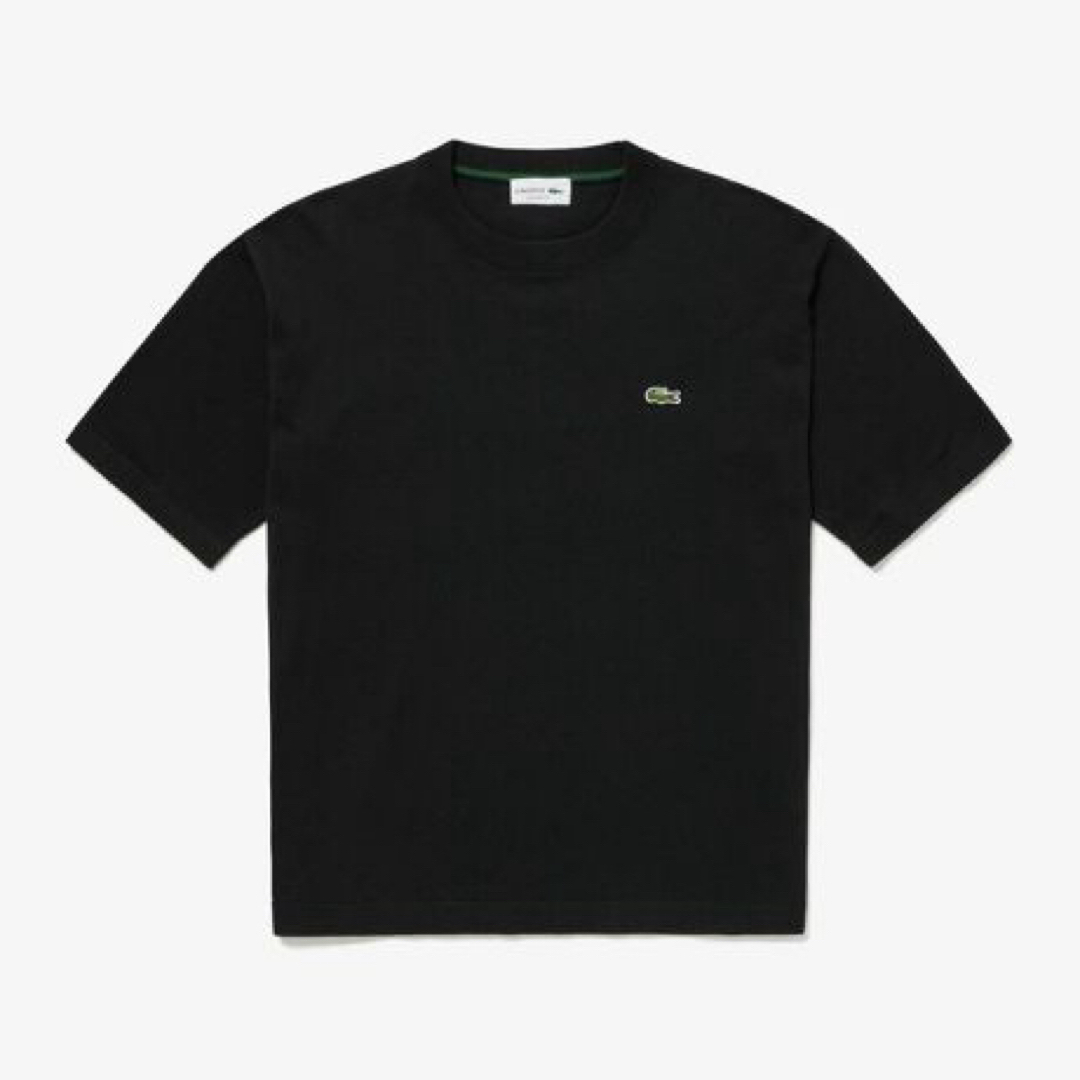 LACOSTE(ラコステ)の【LACOSTE】新品未使用 リラックスフィットニットTシャツ ブラック ＦＲ４ メンズのトップス(ニット/セーター)の商品写真