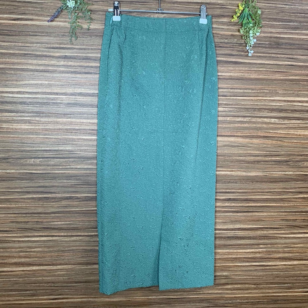 ur's(ユアーズ)のユアーズ ur's ロングスカート Sサイズ 緑 グリーン レディースのスカート(ロングスカート)の商品写真