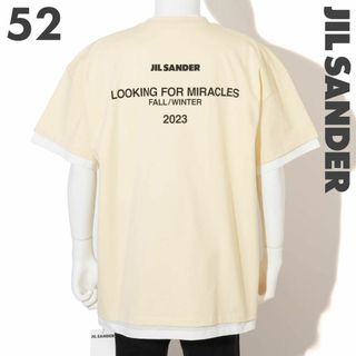 ジルサンダー(Jil Sander)の新品 JIL SANDER ダブル レイヤー Tシャツ(Tシャツ/カットソー(半袖/袖なし))