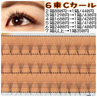 専用です⑅︎◡̈︎*セルフマツエク　Cカール 6束 つけまつげ(まつげエクステ)