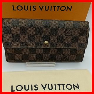 ルイヴィトン(LOUIS VUITTON)の【良品】ルイヴィトン ダミエ　エベヌ　ポルトフォイユ　サラ　長財布　二つ折り財布(財布)