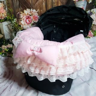 ペット用品　あごのせクッション　フリフリピンク　ハンドメイド(その他)