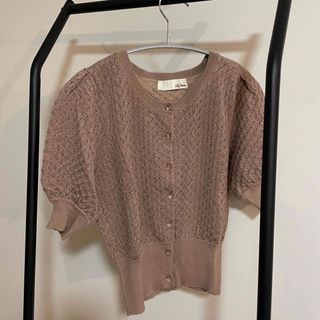 リリーブラウン(Lily Brown)のlily brown glitter cardigan (カットソー(半袖/袖なし))