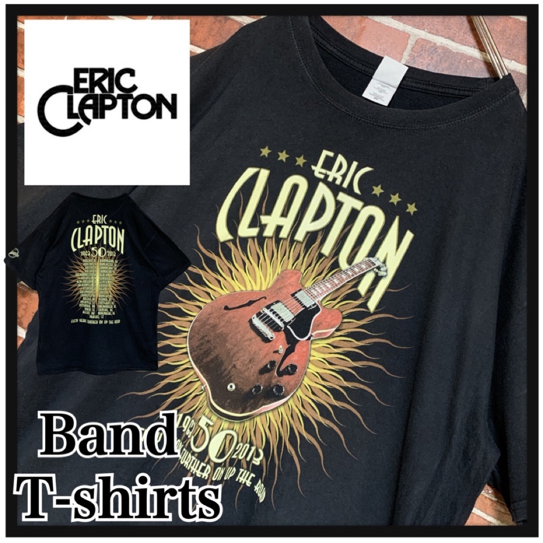 MUSIC TEE(ミュージックティー)の【希少】エリッククラプトン★ERIC CLAPTON☆50周年★バンドTシャツ メンズのトップス(Tシャツ/カットソー(半袖/袖なし))の商品写真