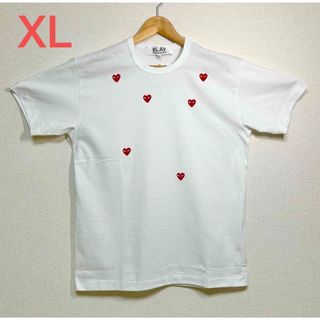 コムデギャルソン(COMME des GARCONS)の【希少】PLAY 新作Multi Red Heart Logo T-Shirt (Tシャツ/カットソー(半袖/袖なし))