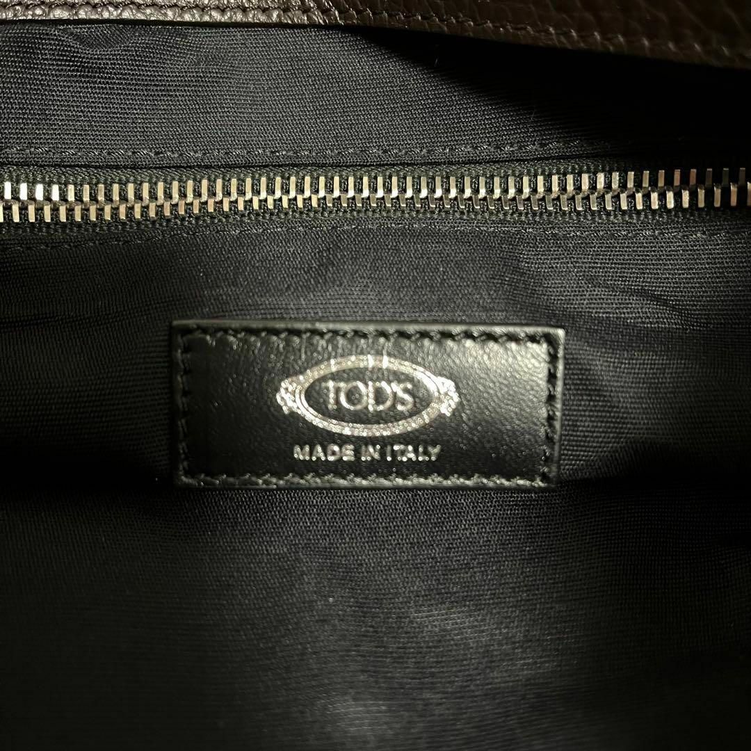 TOD'S(トッズ)のTod's トッズ メンズ ショルダーバッグ レザー ダークブラウン メンズのバッグ(ショルダーバッグ)の商品写真