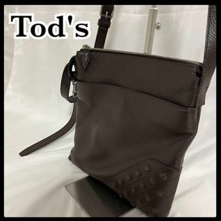 トッズ(TOD'S)のTod's トッズ メンズ ショルダーバッグ レザー ダークブラウン(ショルダーバッグ)