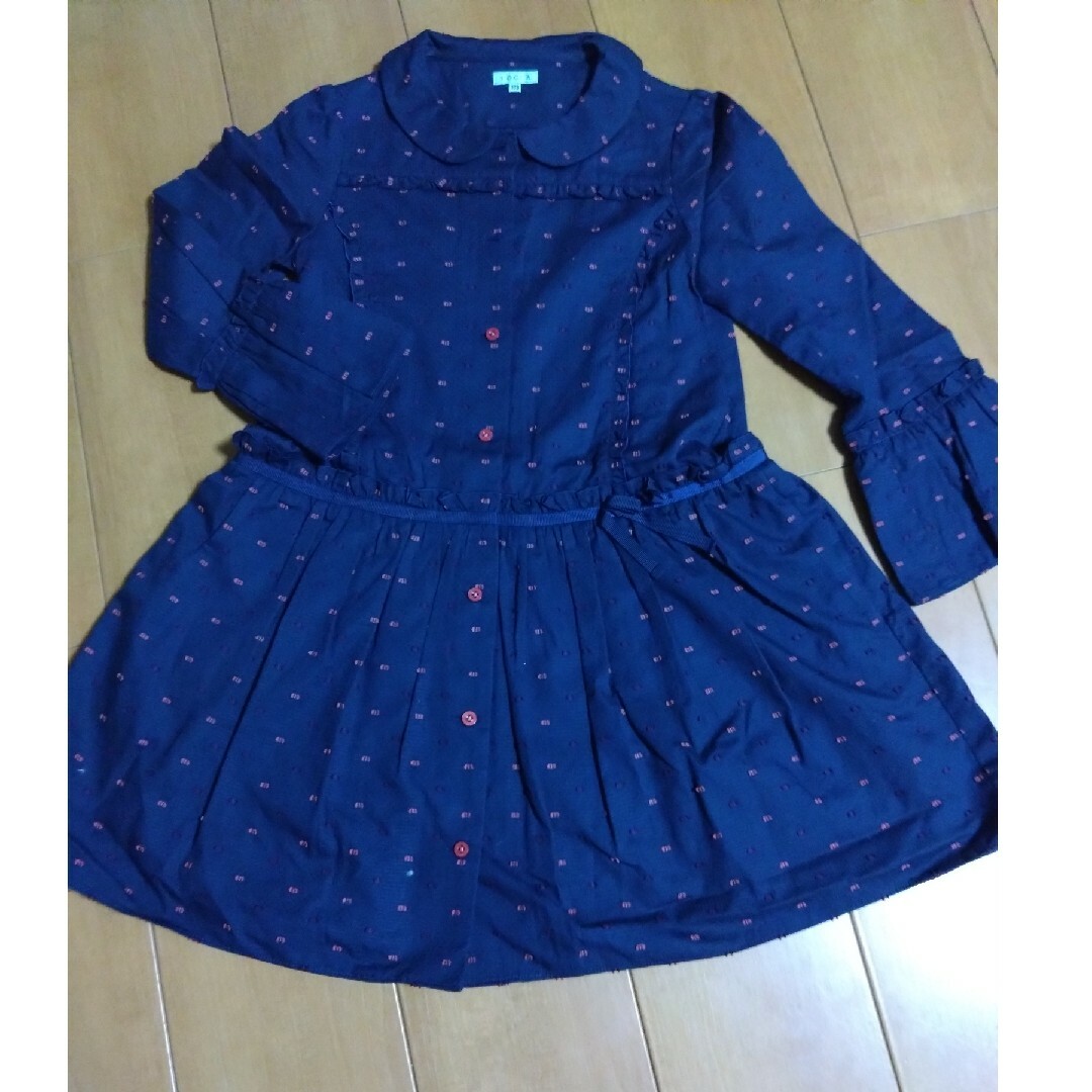 TOCCA(トッカ)のトッカ　130 ワンピース　シャツワンピ　美品 キッズ/ベビー/マタニティのキッズ服女の子用(90cm~)(ワンピース)の商品写真