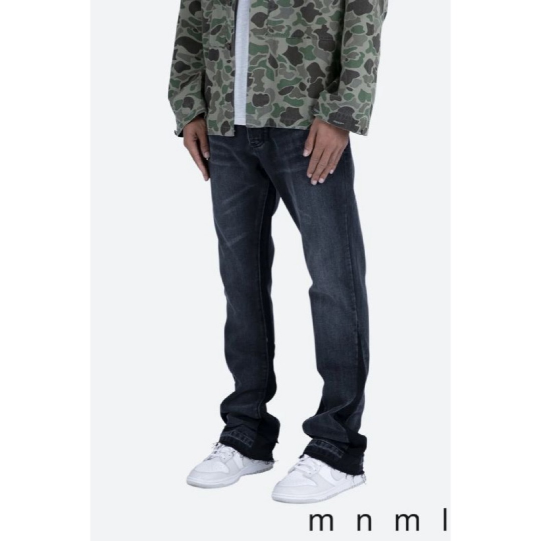 mnml(ミニマル)のmnml ミニマル　フレアパンツ　ブーツカット　デニム ジーパン　ワイドパンツ メンズのパンツ(デニム/ジーンズ)の商品写真