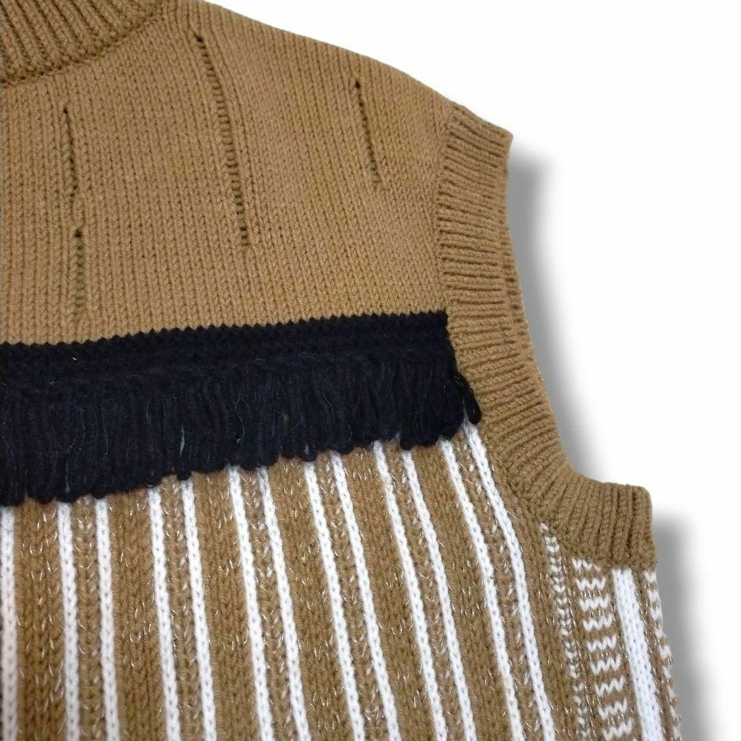 MURRAL(ミューラル)の＊波瑠さん＊【愛しい嘘　いとうそ】ミューラル　Mixed knit vest レディースのトップス(ベスト/ジレ)の商品写真