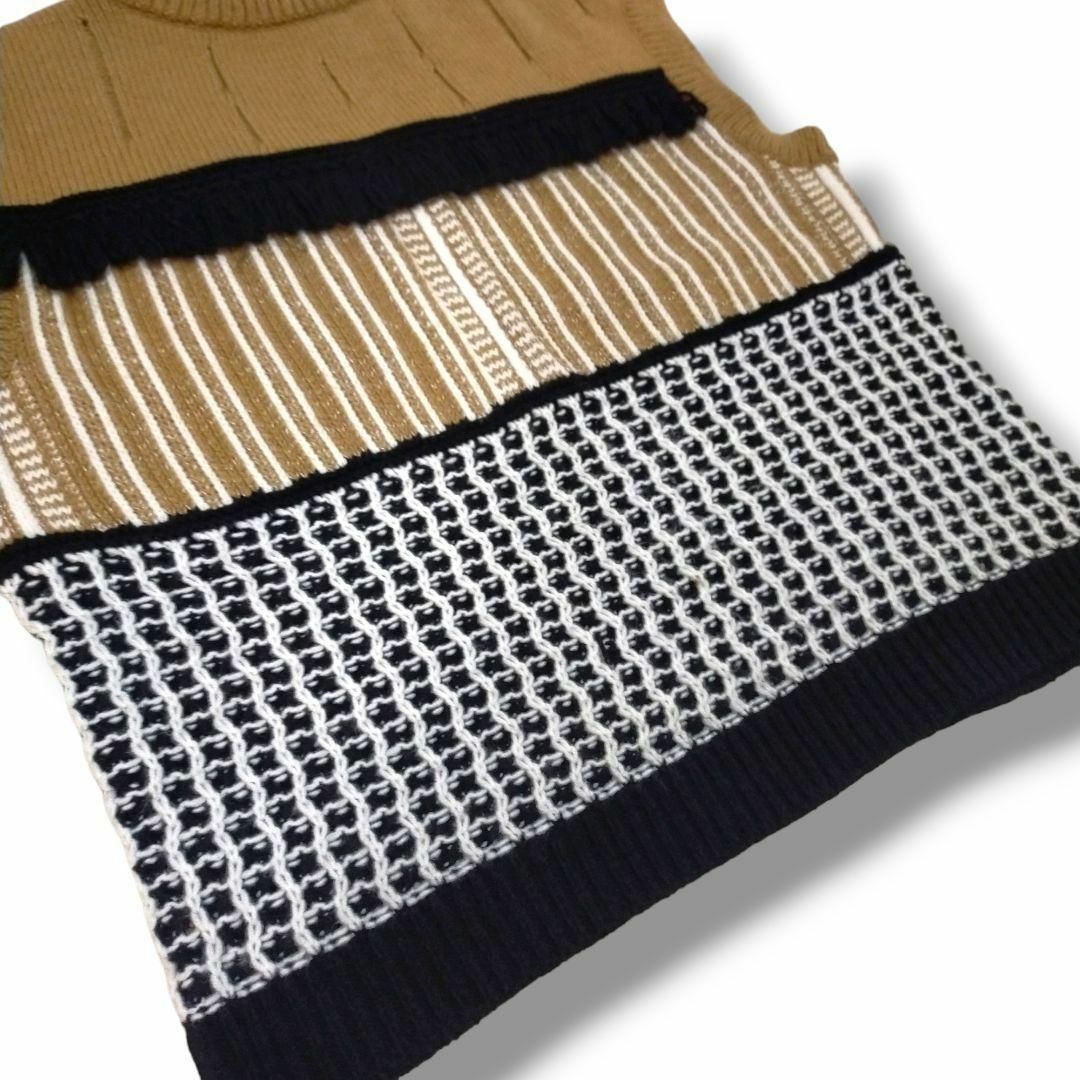 MURRAL(ミューラル)の＊波瑠さん＊【愛しい嘘　いとうそ】ミューラル　Mixed knit vest レディースのトップス(ベスト/ジレ)の商品写真