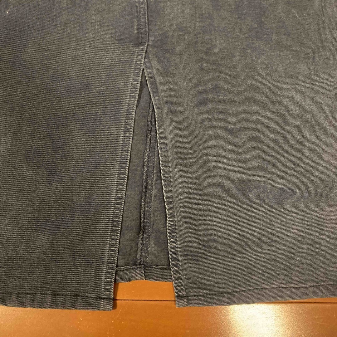 SweetCamel(スウィートキャメル)のSWEET CAMEL ロングデニムスカート　ウエスト66 日本製　ネイビー レディースのスカート(ロングスカート)の商品写真