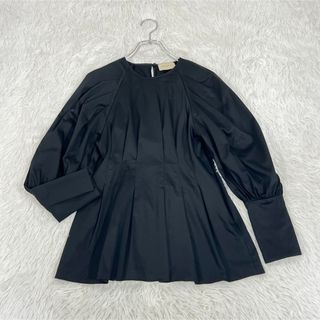 ユナイテッドアローズ(UNITED ARROWS)の美品♡UNITED ARROWS タックブラウス　ボリュームスリーブ　手洗い可能(シャツ/ブラウス(長袖/七分))