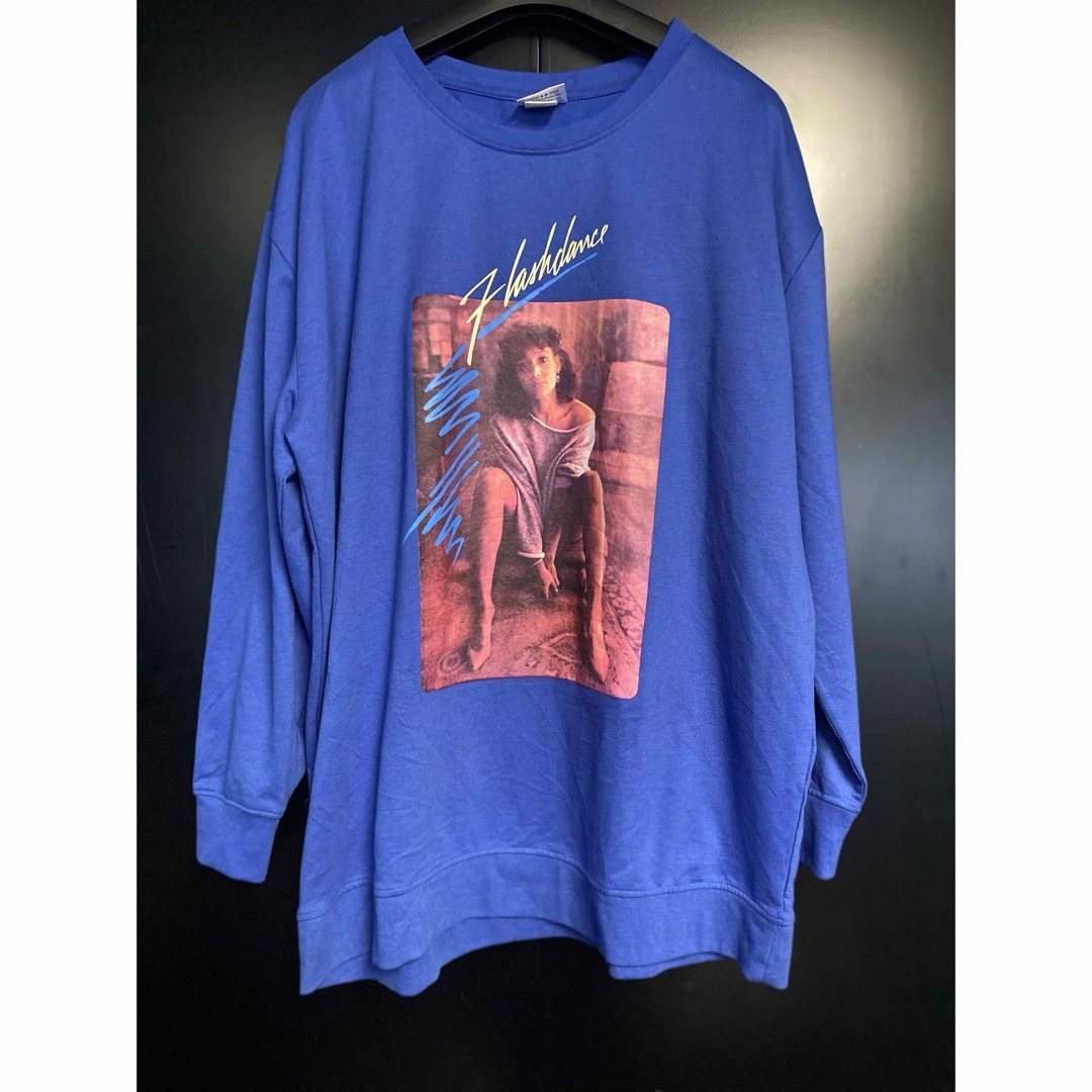 激レア 映画 FLASHDANCE ロンTシャツ XL フラッシュダンス メンズのトップス(Tシャツ/カットソー(七分/長袖))の商品写真