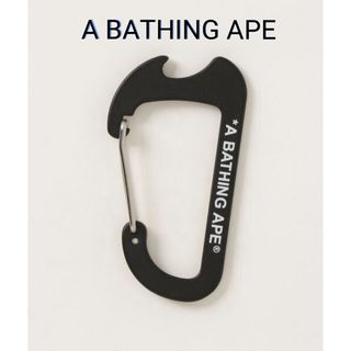 A BATHING APE - APE BATHING APE カラビナ　ブラック キーホルダー　新品未使用