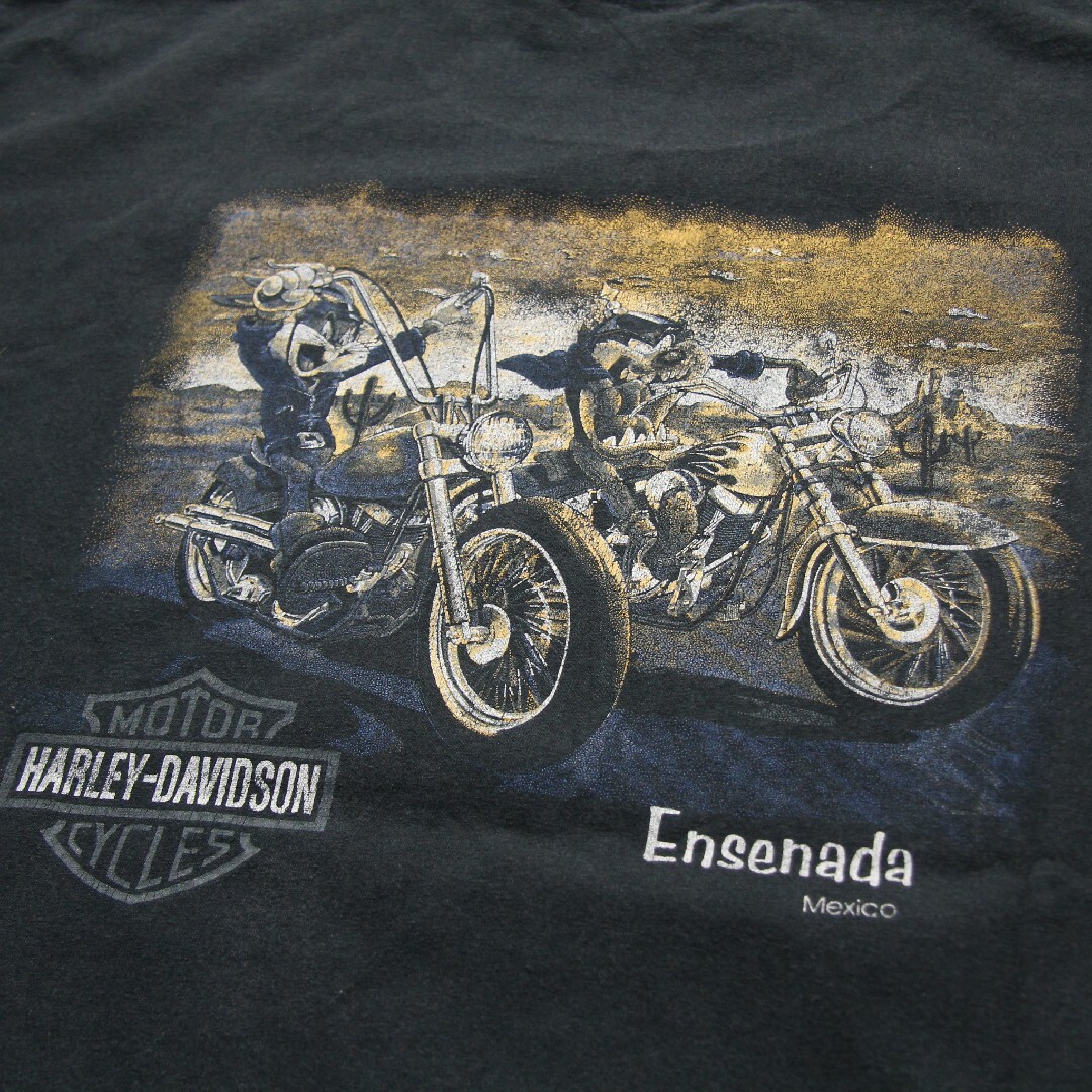 Harley Davidson(ハーレーダビッドソン)の90s HARLEY-DAVIDSON タズマニアンデビル プリントTシャツ メンズのトップス(Tシャツ/カットソー(半袖/袖なし))の商品写真