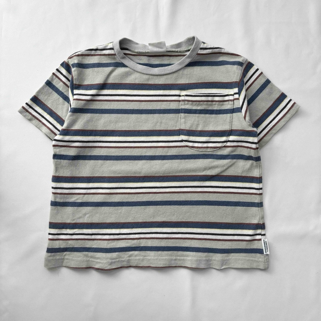 BREEZE(ブリーズ)の古着 子供服 マルチボーダーTEE キッズ/ベビー/マタニティのキッズ服男の子用(90cm~)(Tシャツ/カットソー)の商品写真