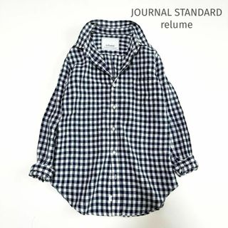 JOURNAL STANDARD relume - JOURNAL STANDARD relume リネン ギンガムチェックシャツ