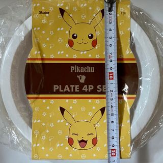 新品 4枚入り 任天堂 ポケモン ピカチュウ プレート 大平皿 スケーター製