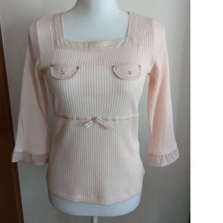 クレージュ(Courreges)の更にお値下げ✿これからの季節に✿クレージュ/デザイン綿混トップス(カットソー(長袖/七分))