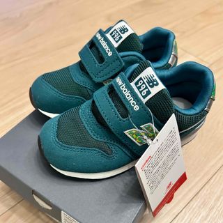 ニューバランス(New Balance)の【新品】15.5センチ グリーン×スプラッシュ ニューバランス スニーカー(スニーカー)