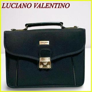 STEFANO VALENTINO - 【美品】ルチアーノバレンチノ ビジネスバッグ ハンドバッグ コンパクト ブラック