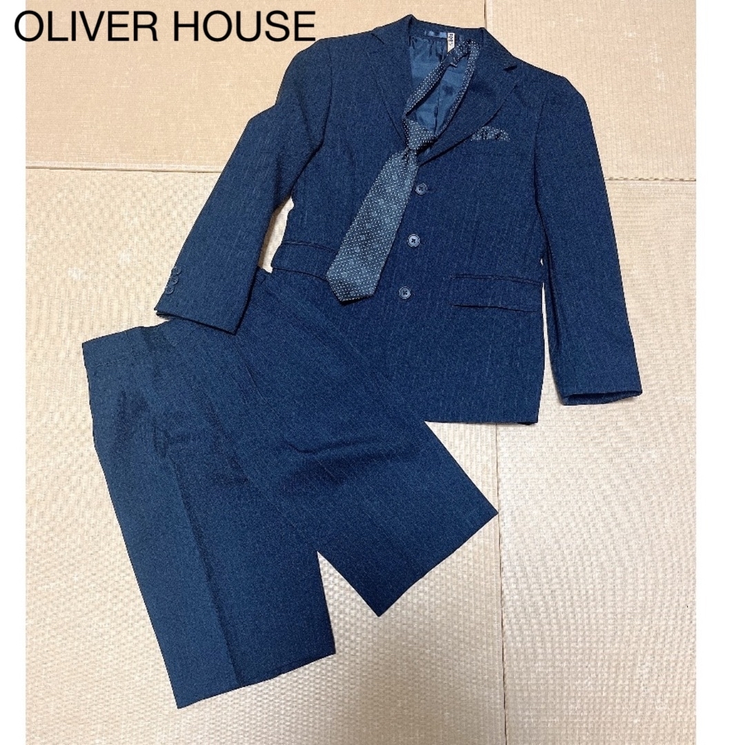 OLIVERHOUSE(オリバーハウス)のOLIVER HOUSE 男の子スーツ　130cm フォーマル　入学式　発表会 キッズ/ベビー/マタニティのキッズ服男の子用(90cm~)(ドレス/フォーマル)の商品写真