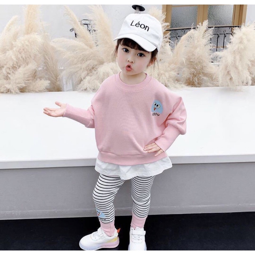  KSEA248キッズ 子供服 セットアップ トップス+スカート 春秋 キッズ/ベビー/マタニティのキッズ服女の子用(90cm~)(Tシャツ/カットソー)の商品写真