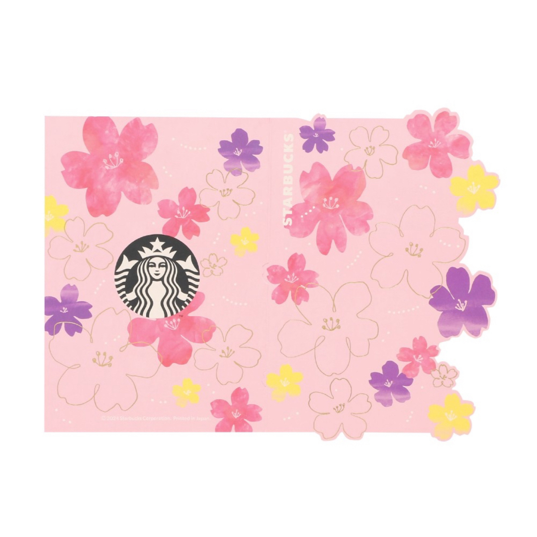 Starbucks(スターバックス)のSAKURA2024ビバレッジカードピンク　スターバックス　限定 チケットの優待券/割引券(フード/ドリンク券)の商品写真