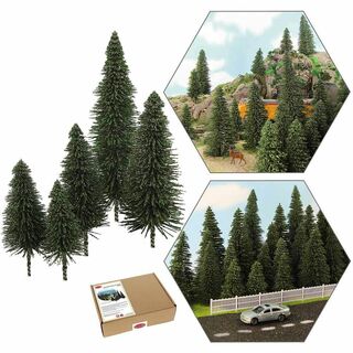 【特価セール】松の木モデル 樹木 モデルツリー ツリー模型 38本 HO OOゲ(その他)