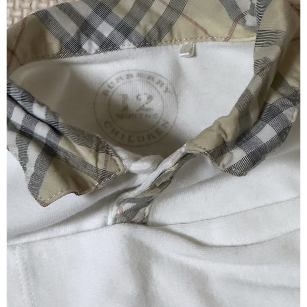 BURBERRY(バーバリー)のBurberry ロンパース 12M 帽子セット キッズ/ベビー/マタニティのベビー服(~85cm)(ロンパース)の商品写真