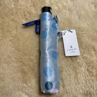 LANVIN en Bleu ランバンオンブルー 折りたたみ傘 水色