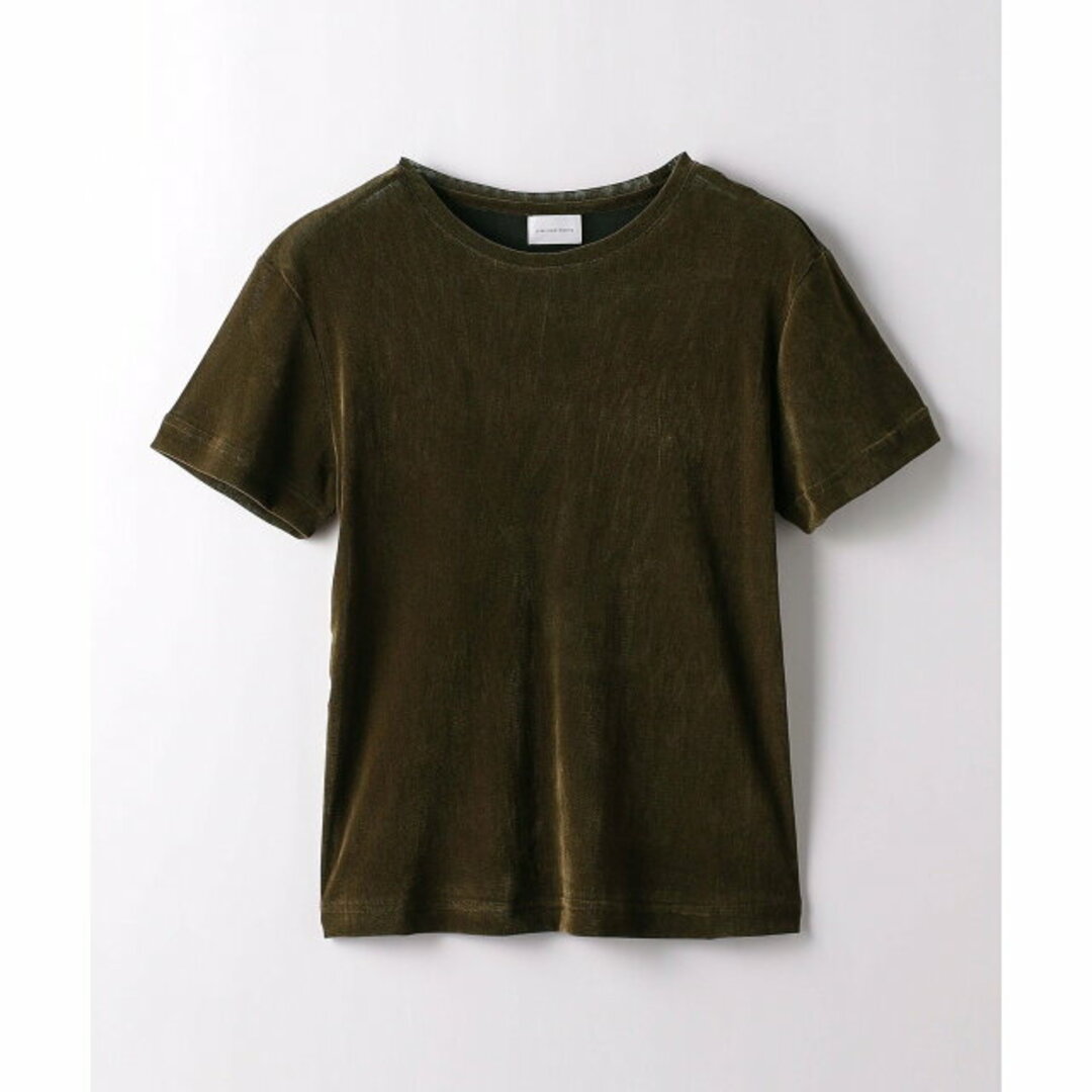 UNITED ARROWS green label relaxing(ユナイテッドアローズグリーンレーベルリラクシング)の【MD.BROWN】シアー ベロア コンパクト Tシャツ レディースのトップス(カットソー(長袖/七分))の商品写真