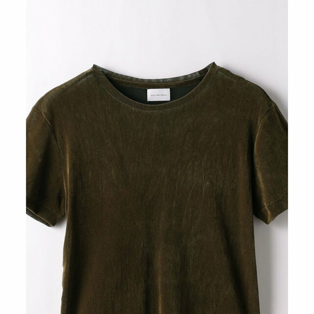 UNITED ARROWS green label relaxing(ユナイテッドアローズグリーンレーベルリラクシング)の【MD.BROWN】シアー ベロア コンパクト Tシャツ レディースのトップス(カットソー(長袖/七分))の商品写真