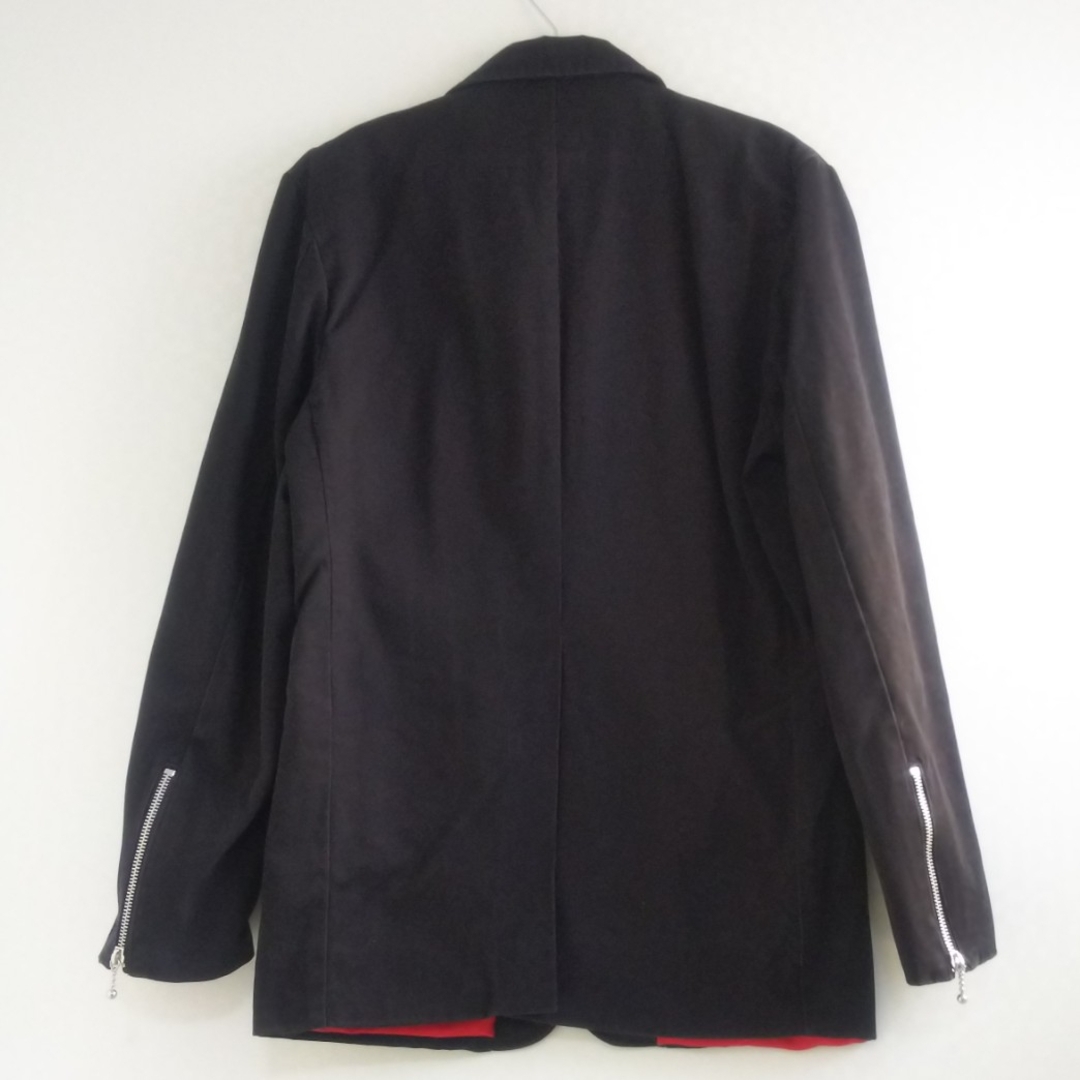 ◆71 レア 当時物 KEYSTATION キーステーション ジャケット 黒 赤 メンズのジャケット/アウター(テーラードジャケット)の商品写真