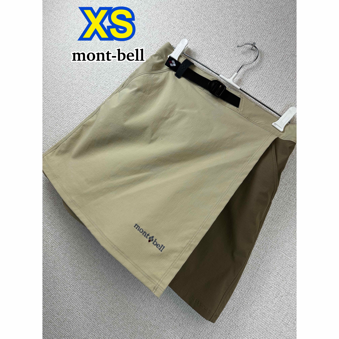 mont bell(モンベル)の美品☆ mont-bell 巻きスカート風ショートパンツ XS レディースのパンツ(ショートパンツ)の商品写真