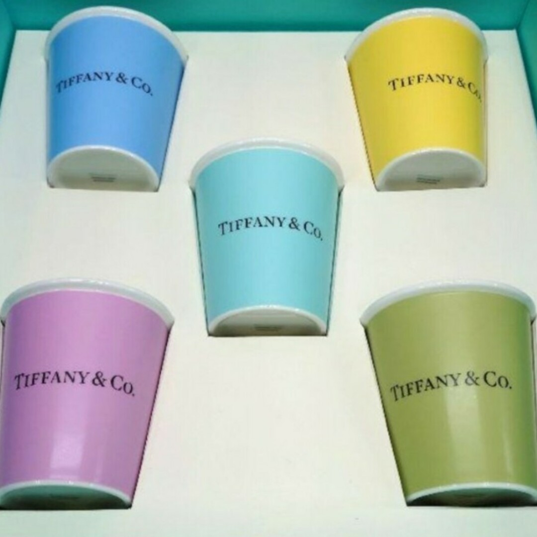 Tiffany & Co. - ティファニー コーヒー カップボーンチャイナ Tiffany & Co. - ティファニー コーヒー カップボーンチャイナ