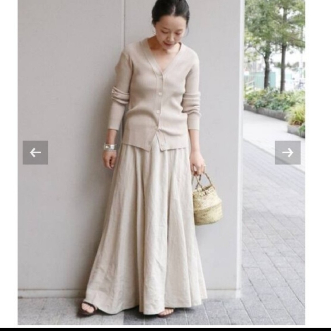 Plage(プラージュ)のPlage プラージュ リネン フレアスカート 36 Linen レディースのスカート(ロングスカート)の商品写真