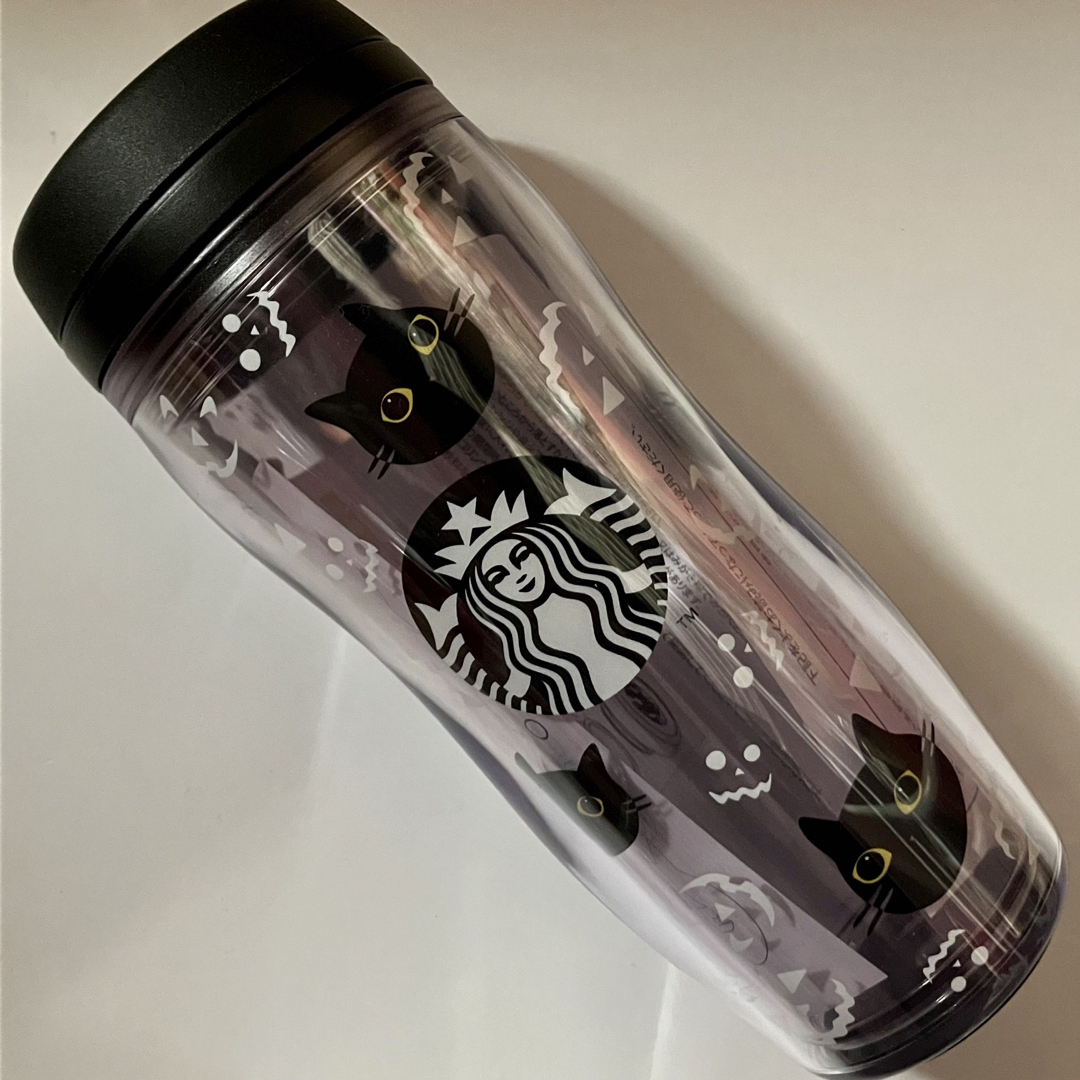Starbucks(スターバックス)の新品未使用 スターバックス  2022ハロウィン限定タンブラー ハロウィンの黒猫 インテリア/住まい/日用品のキッチン/食器(タンブラー)の商品写真