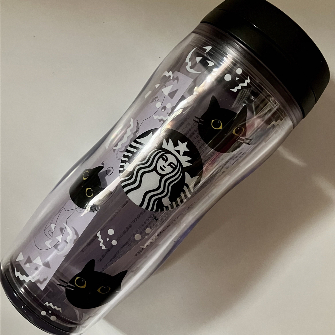 Starbucks(スターバックス)の新品未使用 スターバックス  2022ハロウィン限定タンブラー ハロウィンの黒猫 インテリア/住まい/日用品のキッチン/食器(タンブラー)の商品写真