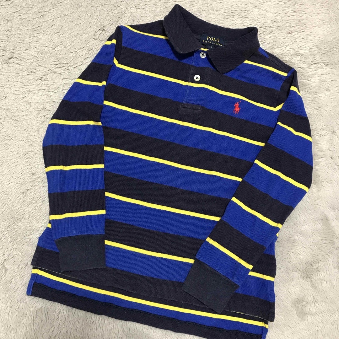 POLO RALPH LAUREN(ポロラルフローレン)のポロラルフローレン　長袖　ポロシャツ　サイズ5 キッズ/ベビー/マタニティのキッズ服男の子用(90cm~)(Tシャツ/カットソー)の商品写真