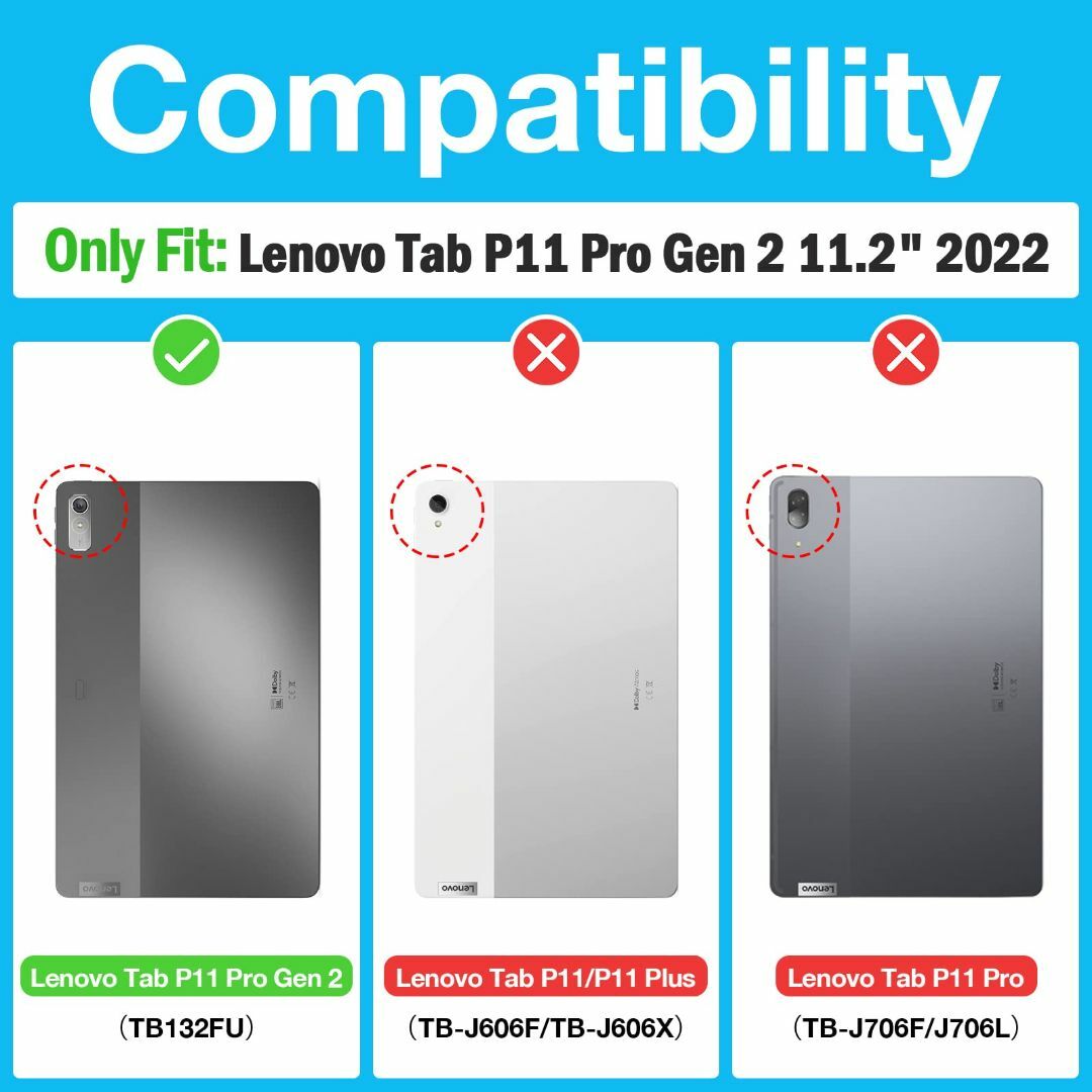 【在庫処分】ProCase レノボTab P11 Pro 2世代、NEC LAV スマホ/家電/カメラのPC/タブレット(タブレット)の商品写真