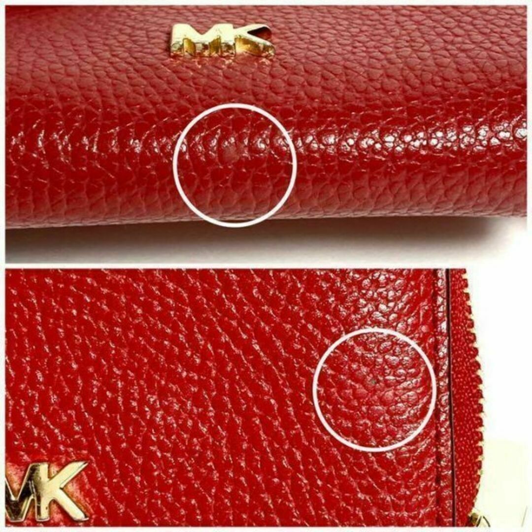 Michael Kors(マイケルコース)の【極美品】マイケルコース 小銭入れ コインケース カード入れ 財布 赤 レディースのファッション小物(財布)の商品写真