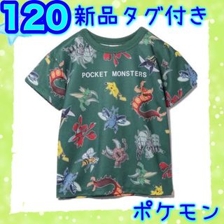 ポケモン(ポケモン)の120cm 新品 ポケモン/虫タイプ 半袖/Tシャツ メッシュ 男の子 グリーン(Tシャツ/カットソー)