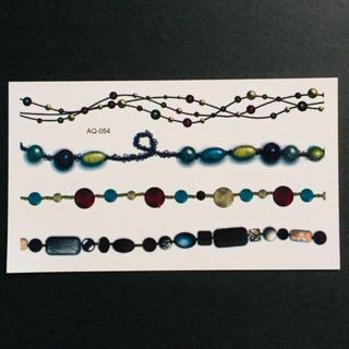 ＊ 3枚セット ＊ 防水 タトゥーシール [ bracelet ](アクセサリー)