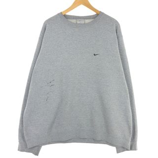 ナイキ(NIKE)の古着 00年代 ナイキ NIKE ワンポイントロゴスウェットシャツ トレーナー USA製 メンズXXL /eaa433236(スウェット)