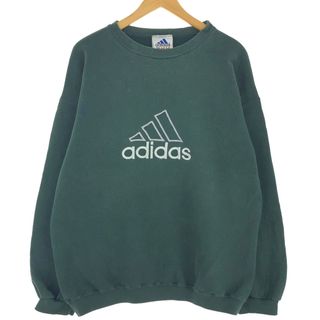 アディダス(adidas)の古着 90年代 アディダス adidas ロゴスウェットシャツ トレーナー USA製 メンズL ヴィンテージ /eaa433229(スウェット)