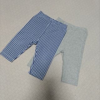 UNIQLO　七分丈　レギンスパンツ2枚セット　90