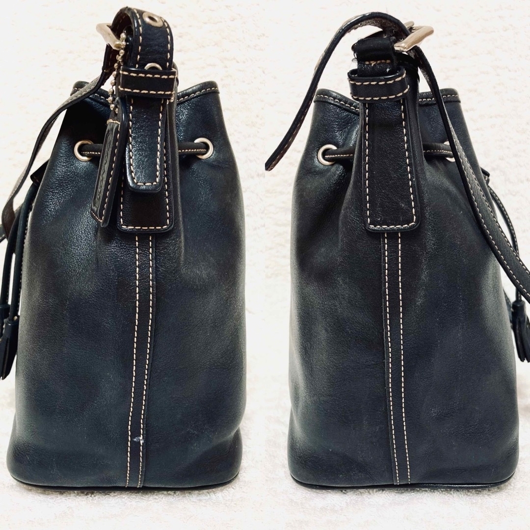 COACH(コーチ)のオールドコーチ ショルダーバッグ  7554巾着  バケツ　ブラック　黒 レディースのバッグ(ショルダーバッグ)の商品写真